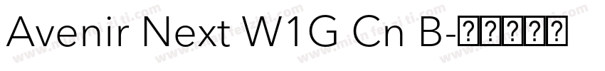 Avenir Next W1G Cn B字体转换